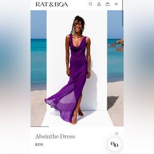 Rat & Boa Absinthe dress